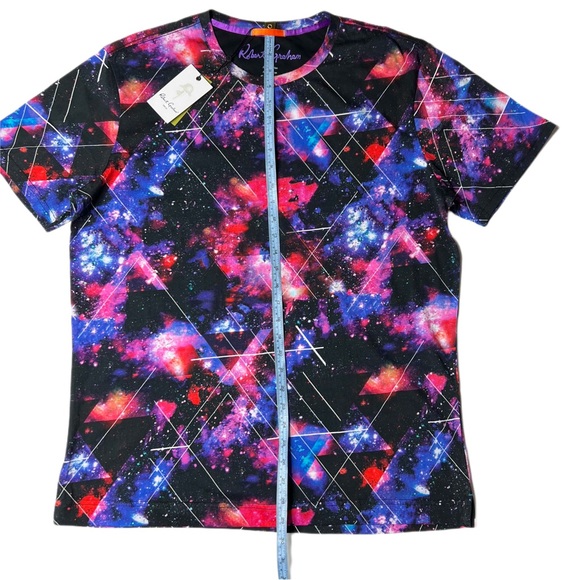 NWT Robert Graham Space Geo T-Shirt XL | abstract geometric graphic AOP tee - Picture 6 of 7